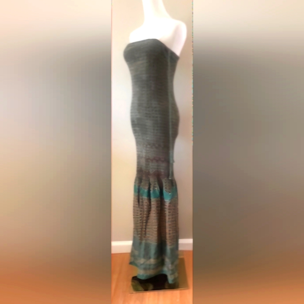 Max Studio Limited Edition Mermaid Strapless Maxi Dress Size L